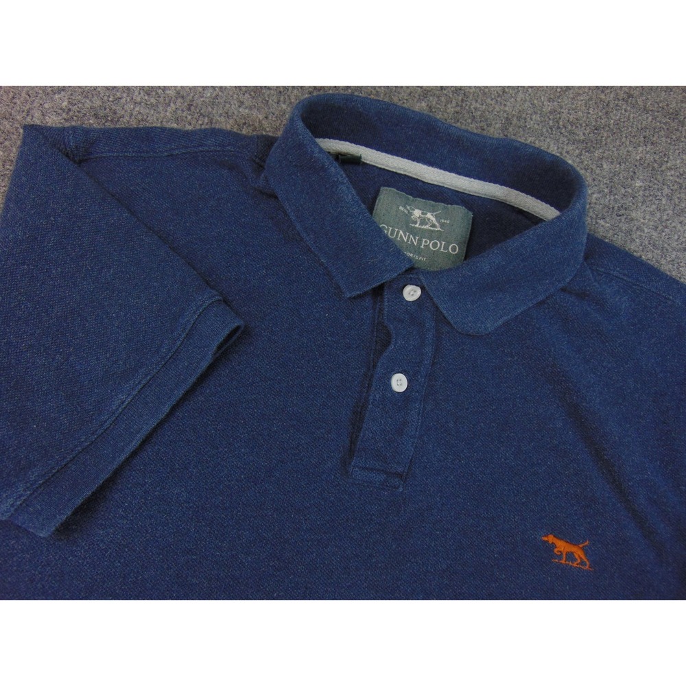 Gunn Polo Shirt Mens XL Sports Fit Blue Golf Athleisure